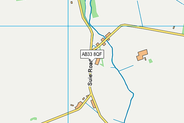 AB33 8QF map - OS VectorMap District (Ordnance Survey)