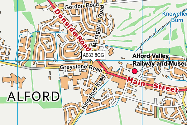 AB33 8QG map - OS VectorMap District (Ordnance Survey)