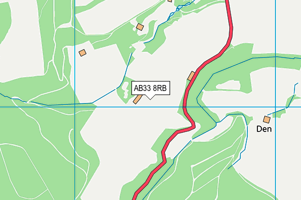 AB33 8RB map - OS VectorMap District (Ordnance Survey)