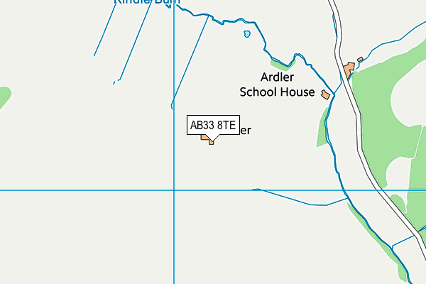 AB33 8TE map - OS VectorMap District (Ordnance Survey)