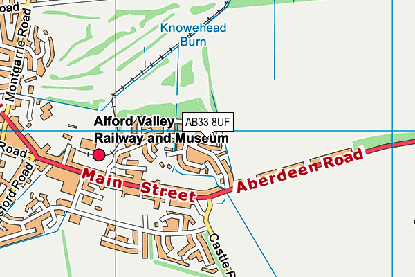 AB33 8UF map - OS VectorMap District (Ordnance Survey)