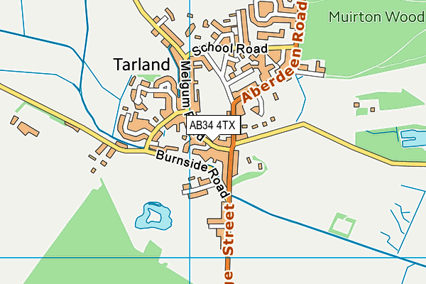 AB34 4TX map - OS VectorMap District (Ordnance Survey)
