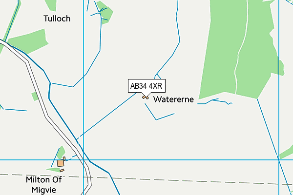 AB34 4XR map - OS VectorMap District (Ordnance Survey)