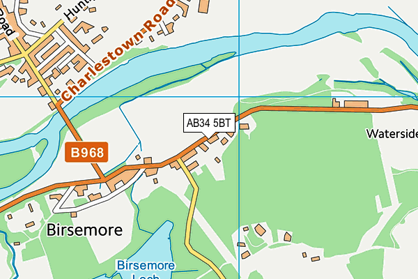 AB34 5BT map - OS VectorMap District (Ordnance Survey)