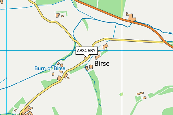 AB34 5BY map - OS VectorMap District (Ordnance Survey)