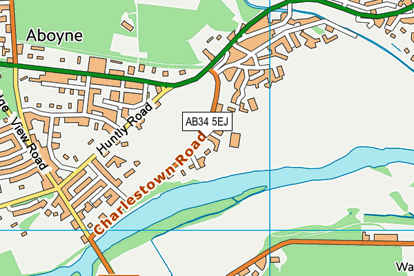 AB34 5EJ map - OS VectorMap District (Ordnance Survey)