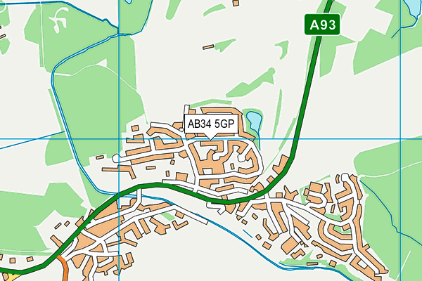 AB34 5GP map - OS VectorMap District (Ordnance Survey)