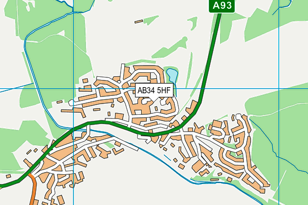 AB34 5HF map - OS VectorMap District (Ordnance Survey)