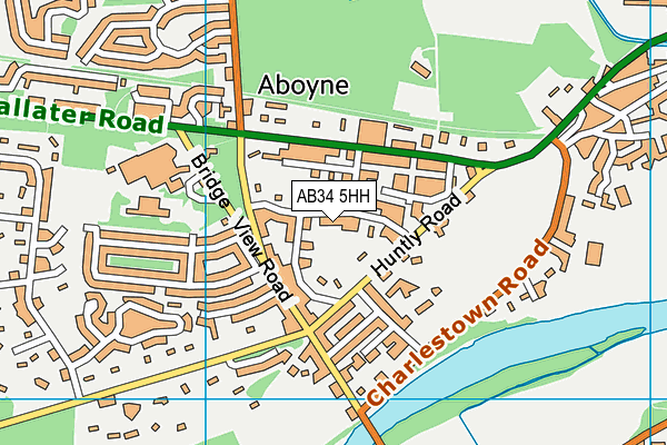AB34 5HH map - OS VectorMap District (Ordnance Survey)