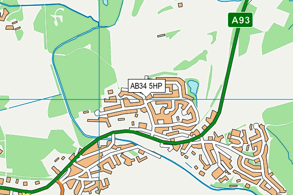 AB34 5HP map - OS VectorMap District (Ordnance Survey)