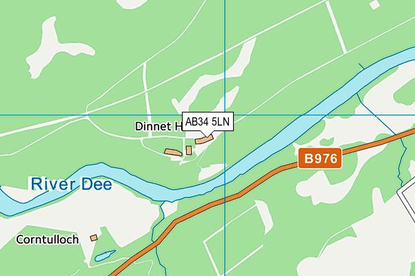 AB34 5LN map - OS VectorMap District (Ordnance Survey)