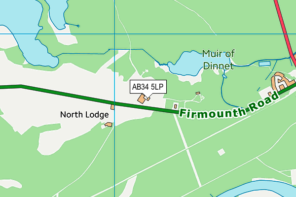 AB34 5LP map - OS VectorMap District (Ordnance Survey)