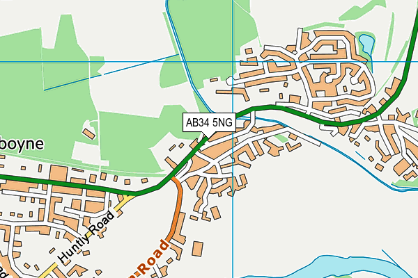AB34 5NG map - OS VectorMap District (Ordnance Survey)