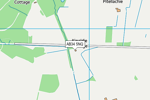 AB34 5NQ map - OS VectorMap District (Ordnance Survey)