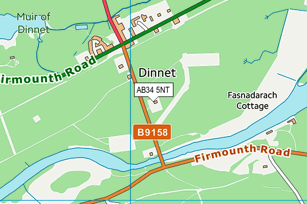 AB34 5NT map - OS VectorMap District (Ordnance Survey)