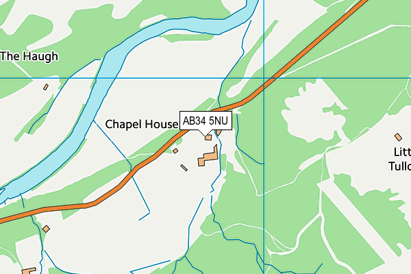 AB34 5NU map - OS VectorMap District (Ordnance Survey)