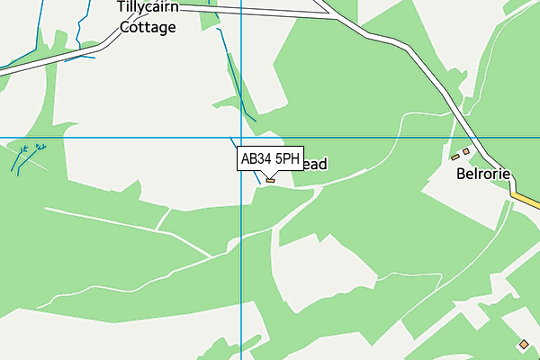 AB34 5PH map - OS VectorMap District (Ordnance Survey)