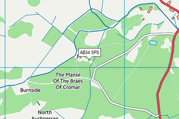 AB34 5PS map - OS VectorMap District (Ordnance Survey)