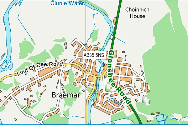 AB35 5NS map - OS VectorMap District (Ordnance Survey)