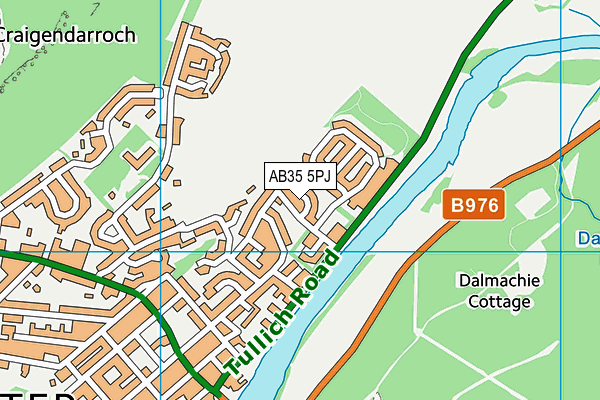 Map of LOCHNAGAR COATINGS LTD at district scale