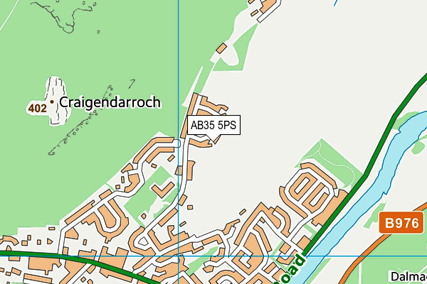 AB35 5PS map - OS VectorMap District (Ordnance Survey)