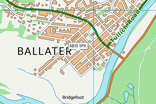 AB35 5PX map - OS VectorMap District (Ordnance Survey)