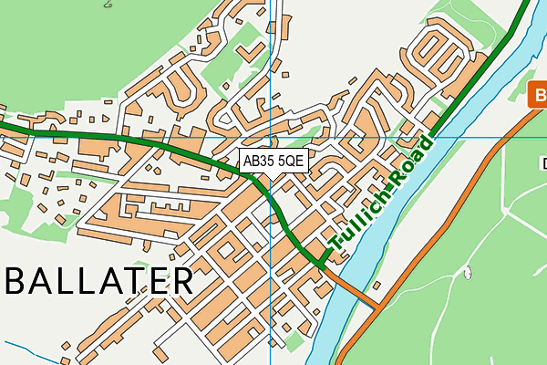 AB35 5QE map - OS VectorMap District (Ordnance Survey)