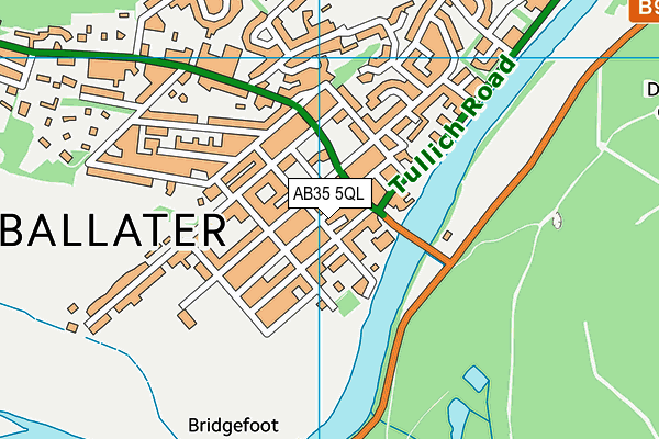 AB35 5QL map - OS VectorMap District (Ordnance Survey)