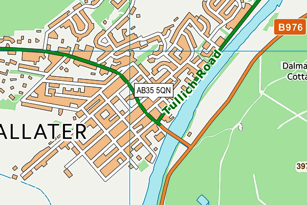 AB35 5QN map - OS VectorMap District (Ordnance Survey)