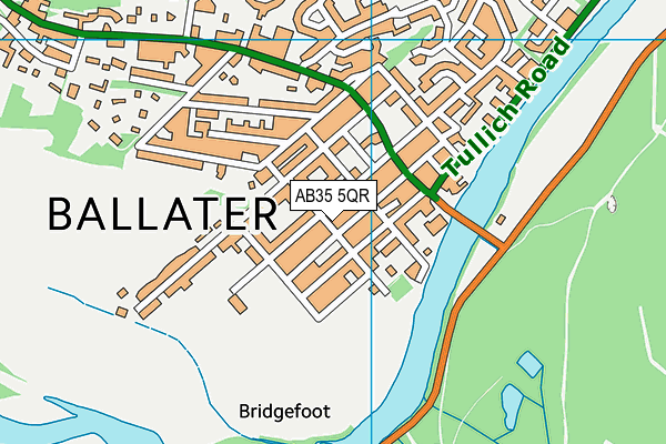 AB35 5QR map - OS VectorMap District (Ordnance Survey)