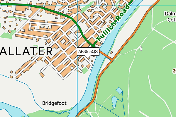 AB35 5QS map - OS VectorMap District (Ordnance Survey)