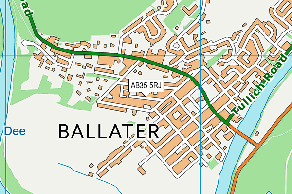 AB35 5RJ map - OS VectorMap District (Ordnance Survey)