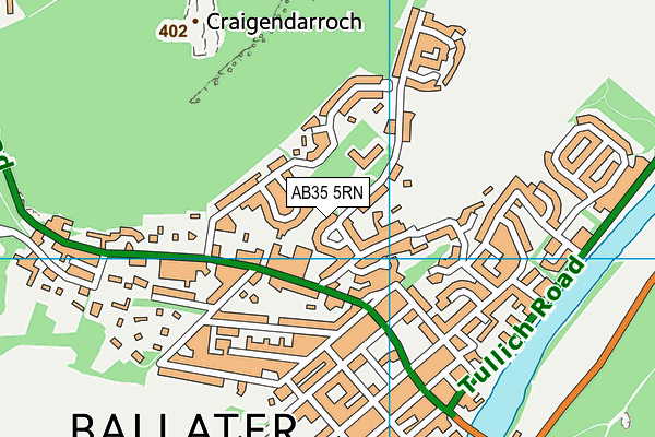 AB35 5RN map - OS VectorMap District (Ordnance Survey)