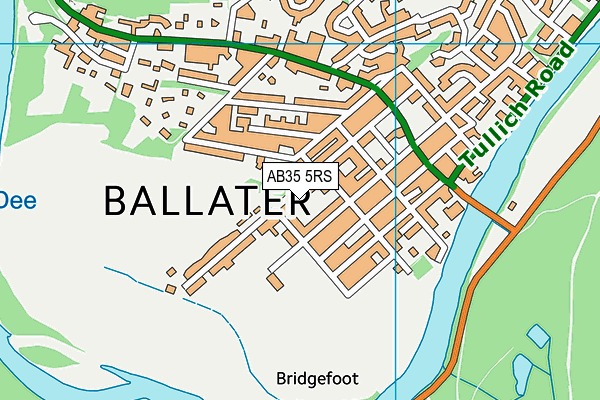 AB35 5RS map - OS VectorMap District (Ordnance Survey)