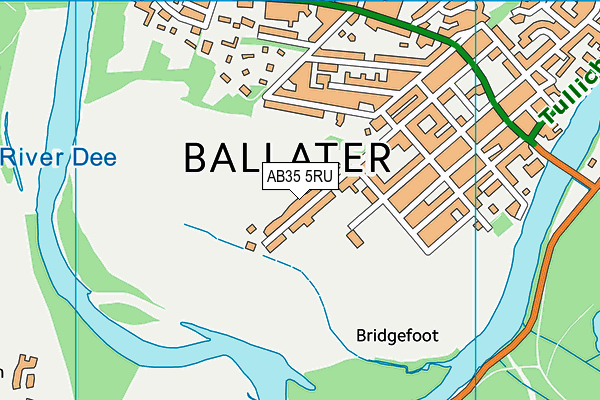 AB35 5RU map - OS VectorMap District (Ordnance Survey)