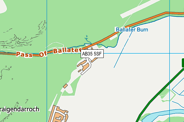 AB35 5SF map - OS VectorMap District (Ordnance Survey)