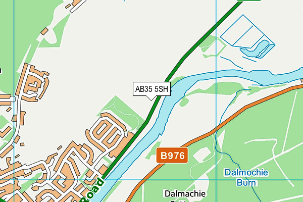 AB35 5SH map - OS VectorMap District (Ordnance Survey)