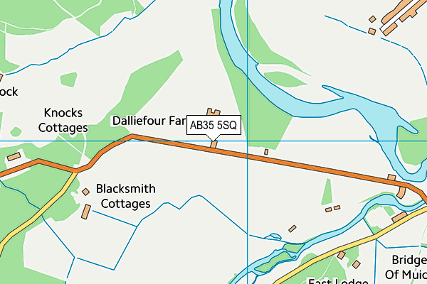 AB35 5SQ map - OS VectorMap District (Ordnance Survey)