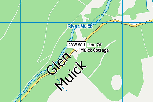 AB35 5SU map - OS VectorMap District (Ordnance Survey)