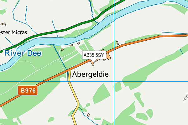 AB35 5SY map - OS VectorMap District (Ordnance Survey)