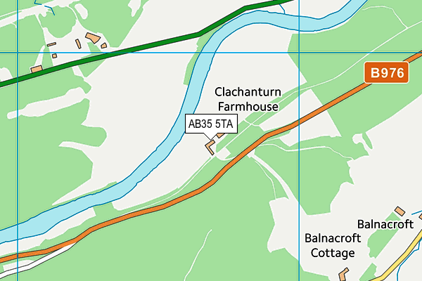 AB35 5TA map - OS VectorMap District (Ordnance Survey)