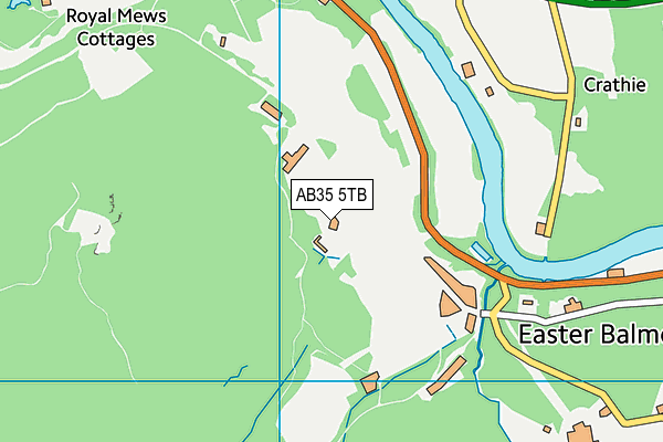 AB35 5TB map - OS VectorMap District (Ordnance Survey)