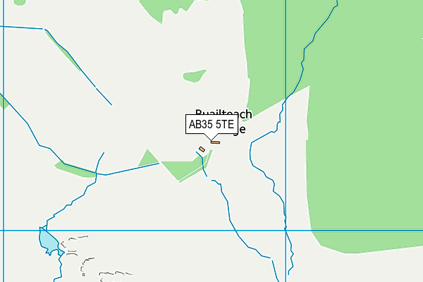 AB35 5TE map - OS VectorMap District (Ordnance Survey)