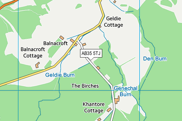 AB35 5TJ map - OS VectorMap District (Ordnance Survey)