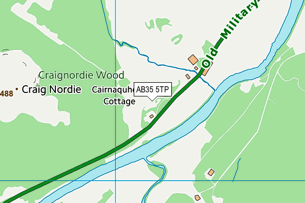 AB35 5TP map - OS VectorMap District (Ordnance Survey)