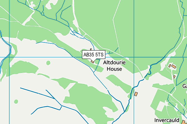 AB35 5TS map - OS VectorMap District (Ordnance Survey)