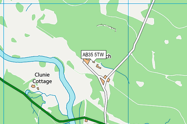 AB35 5TW map - OS VectorMap District (Ordnance Survey)