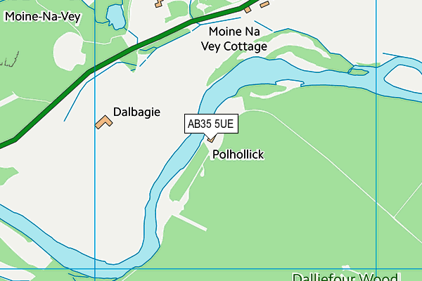 AB35 5UE map - OS VectorMap District (Ordnance Survey)