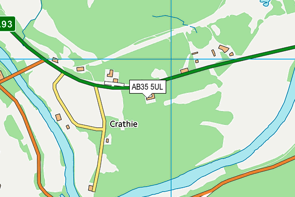 AB35 5UL map - OS VectorMap District (Ordnance Survey)