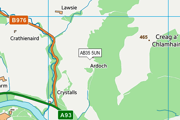 AB35 5UN map - OS VectorMap District (Ordnance Survey)